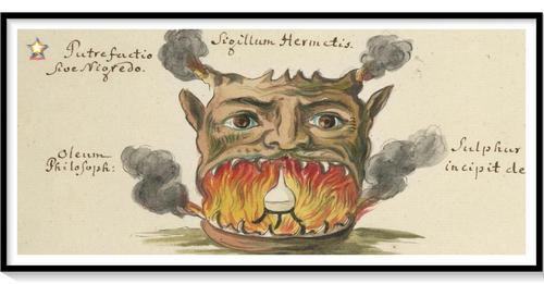 Azufre fuego alquimia