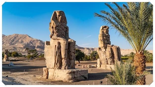 Colosos memnon en egipto