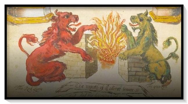 Leon verde y leon rojo
