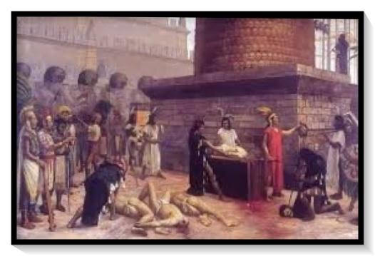 Sacrificios humanos azteca